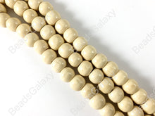 Load image into Gallery viewer, Wood Beads Large Hole Rondelle Smooth Natural Beads 15&quot;-16&quot;
