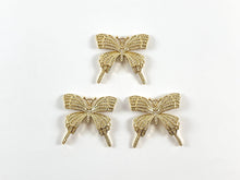 Load image into Gallery viewer, Real Gold/Platinum 18K Plated Micro CZ Butterfly Pave Pendant Over Brass 3pcs
