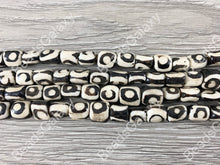 Load image into Gallery viewer, Cream Brown Circle Bone Beads From Africa
