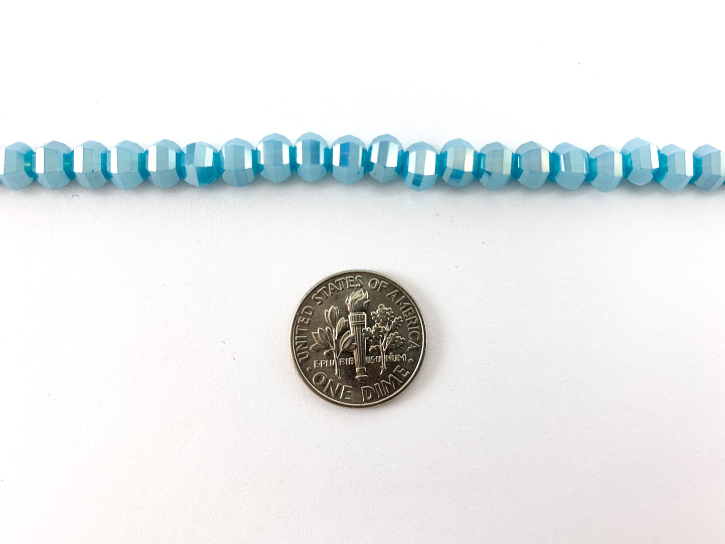 Faceted 36 Cut Shiny 5-6mm Dyed Jade Glass Pumpkin Shape Rondelle Crystal Strands