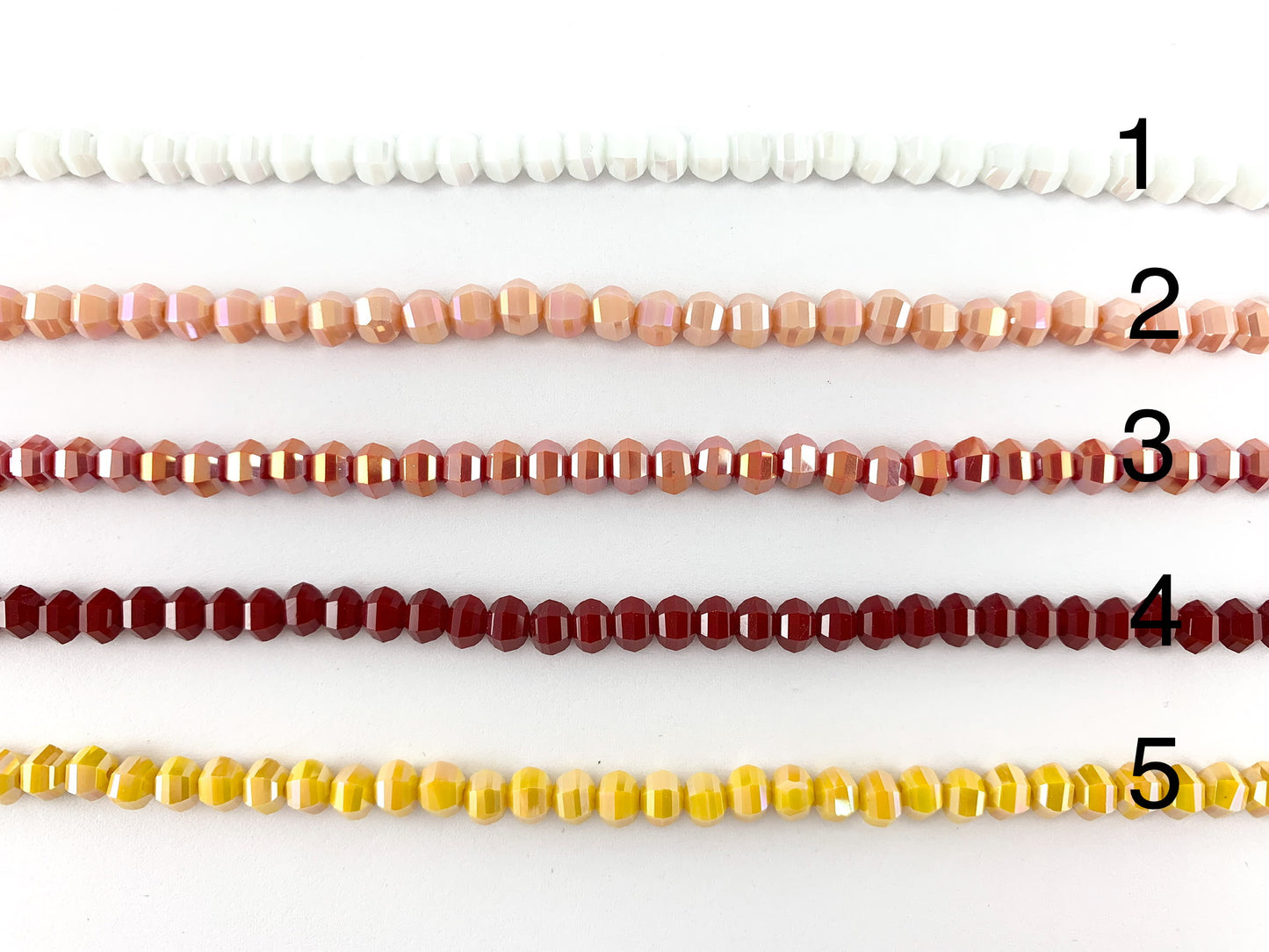 Faceted 36 Cut Shiny 5-6mm Dyed Jade Glass Pumpkin Shape Rondelle Crystal Strands