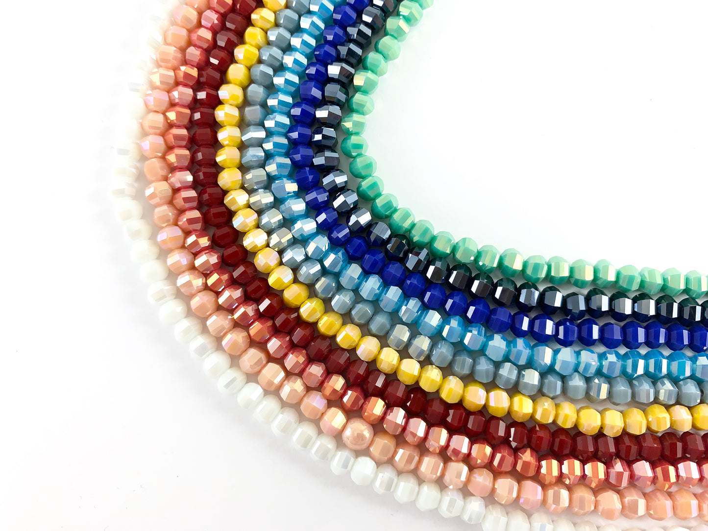 Faceted 36 Cut Shiny 5-6mm Dyed Jade Glass Pumpkin Shape Rondelle Crystal Strands