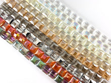 Load image into Gallery viewer, Faceted Shiny 13mm Glass Square Crystal Strands
