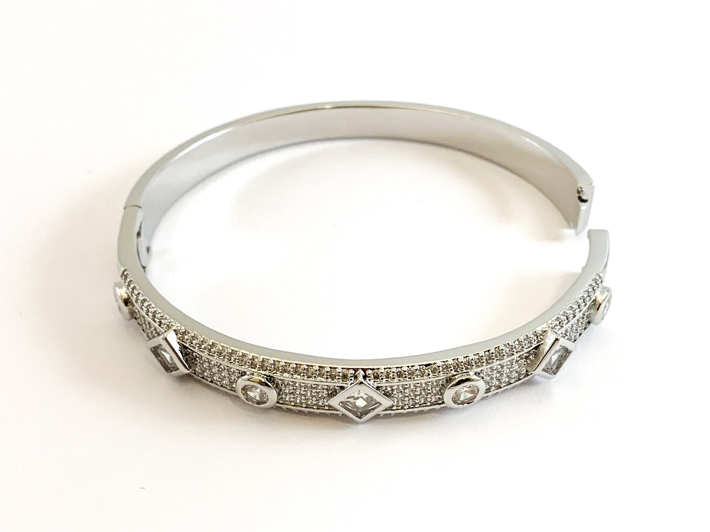 Real Gold/Platinum 18K Plated Copper Bracelet Cuffs/Bangles 1 pc