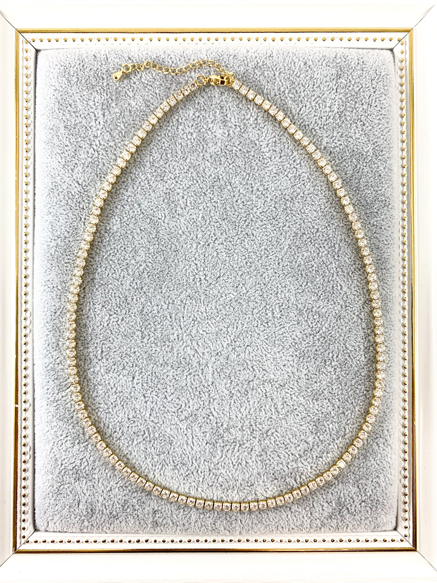 Delicado collar de cadena de copa de diamantes de imitación minimalista, delicado, chapado en oro/platino de 18 quilates, 5 piezas