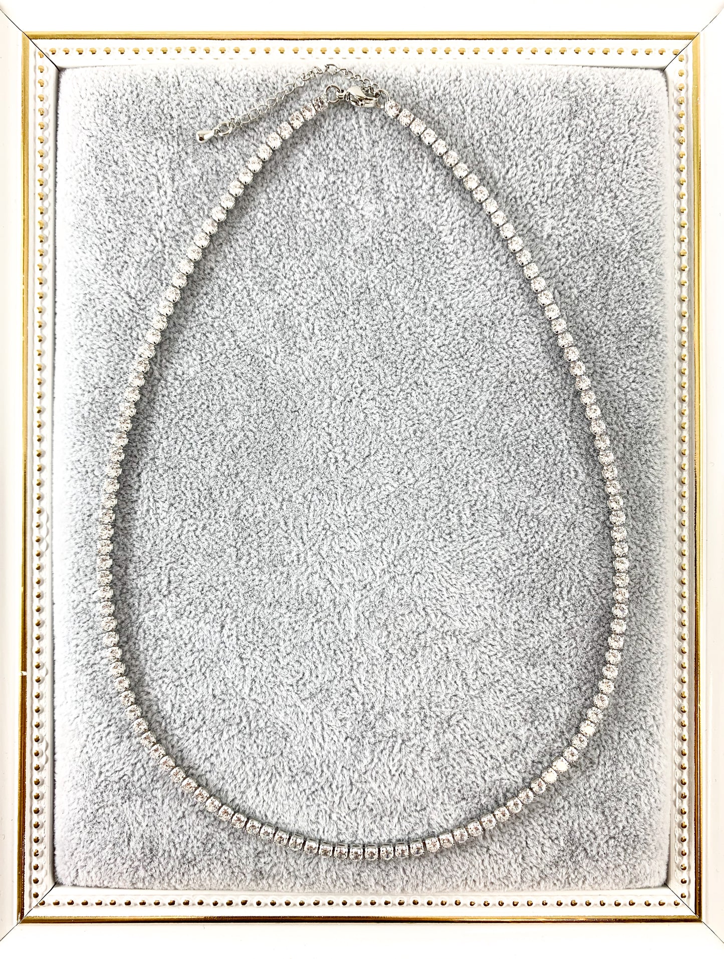 Delicado collar de cadena de copa de diamantes de imitación minimalista, delicado, chapado en oro/platino de 18 quilates, 5 piezas