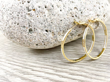 Load image into Gallery viewer, 18K Gold Plated Enamel Pastel Thin CZ Pave Earring Hoops in a Copper Base 2 pairs
