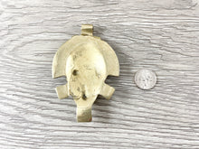 Load image into Gallery viewer, African Tribal Mask Pendants in Brass
