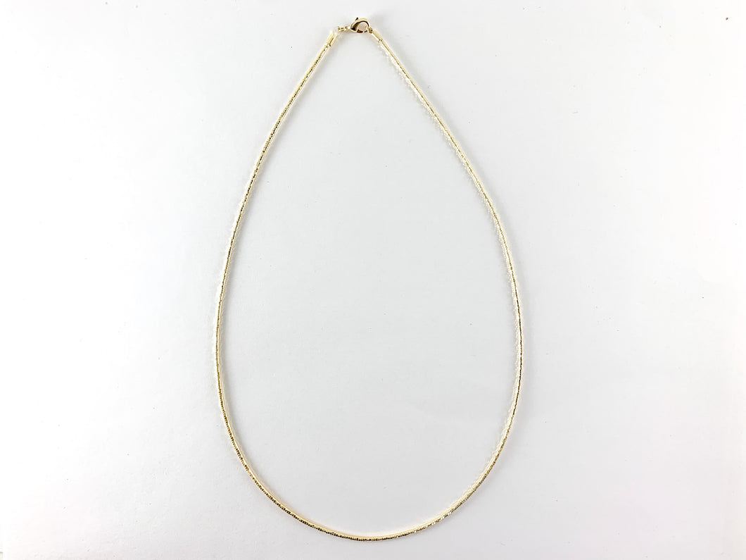 Delicate Gold Plated Dainty Flexible Minimalist Necklace 5pcs