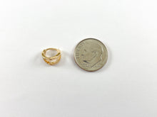 Load image into Gallery viewer, 18K Gold Plated CZ Pave Dainty Infinity Earring Huggies Over Copper 5 pairs
