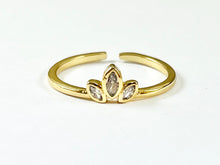 Cargar imagen en el visor de la galería, Dainty Cute Marquis Anillo minimalista apilable chapado en oro de 18 quilates, 5 piezas
