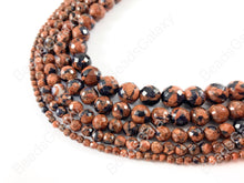 Load image into Gallery viewer, Goldstone Blue Reddish-Brown Glittering Shimmer faceted Round Beads Around 15&quot;
