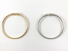 Cargar imagen en el visor de la galería, Real Gold/Platinum 18K plateado cobre simple trenzado minimalista ajustable abierto bola pulsera puños 4 puños
