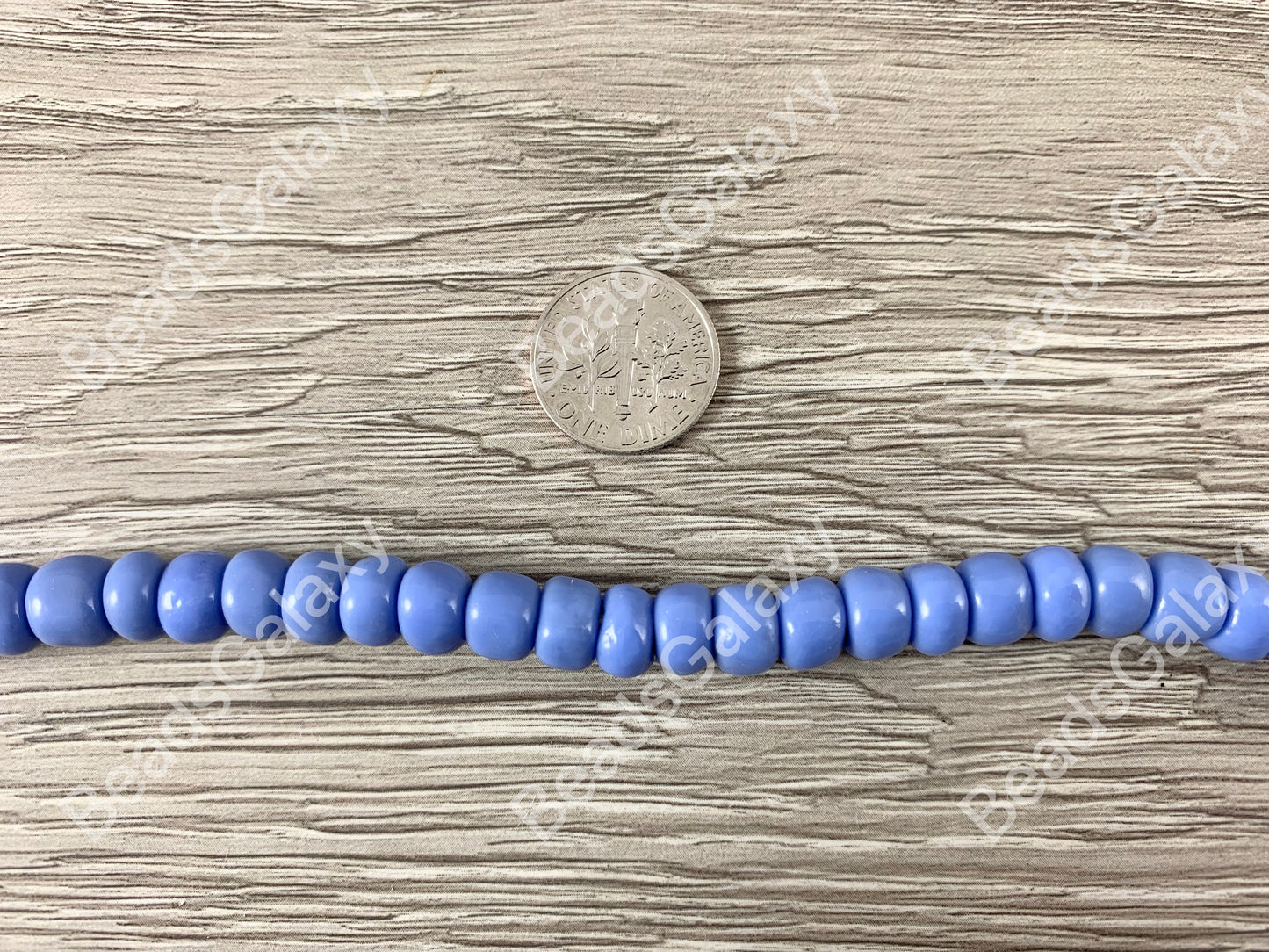 Handmade Periwinkle Sankas Glass Beads From Ghana Africa
