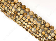 Load image into Gallery viewer, Picture Jasper Genuine Grade AAA Round Smooth Shiny Natural Gemstone Beads 14&quot;- 15&quot;
