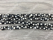 Load image into Gallery viewer, Brown Polka Dot Bone Beads From Africa
