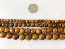 Load image into Gallery viewer, Sandalwood Round Smooth Natural Beads 15&quot;-16&quot;
