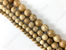 Load image into Gallery viewer, Sandalwood Round Smooth Natural Beads 15&quot;-16&quot;
