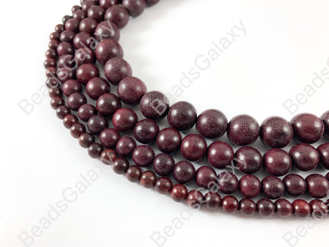 Sandalwood Round Smooth Natural Beads 15