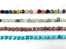 Load image into Gallery viewer, Handcut Gemstones Starcut Faceted Natural Gemstone Beads Around 15&quot;
