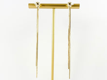 Load image into Gallery viewer, Real 18K Gold Plated Long Dainty Tassel Earring Over Copper 4 pairs
