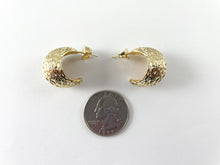 Load image into Gallery viewer, 18K Gold or Silver Plated Thick Elegant Earring Huggies over Copper 3 pairs
