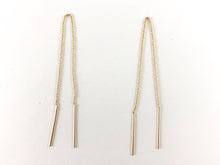 Load image into Gallery viewer, Real 18K Gold Plated Simple Threader Earring Over Copper 4 pairs
