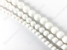 Load image into Gallery viewer, Smooth White Tridacnidae/Tridacna Shell Round Beads Around 15&quot;
