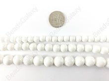 Load image into Gallery viewer, Smooth White Tridacnidae/Tridacna Shell Round Beads Around 15&quot;
